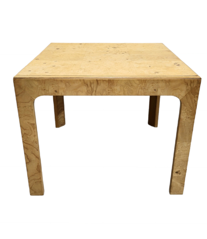 Vintage Scene Two Series Olive Wood Burl Table by Henredon