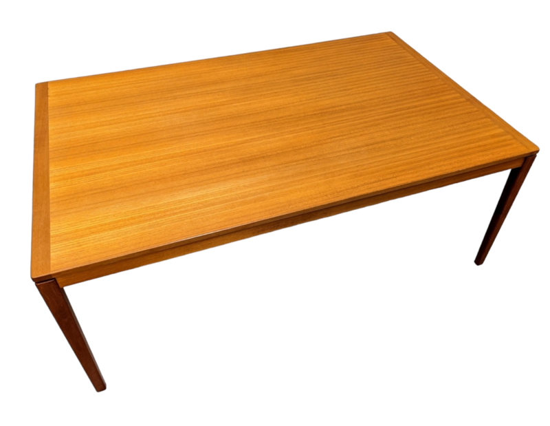 Mid Century Solid Large Mid Century Teak Coffee Table by Ejsing Mobelfabrik