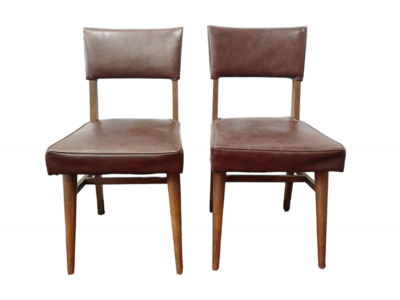 Pair of Artisan Mid Century Chairs