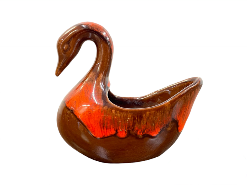 Vintage Ceramic Swan Dish