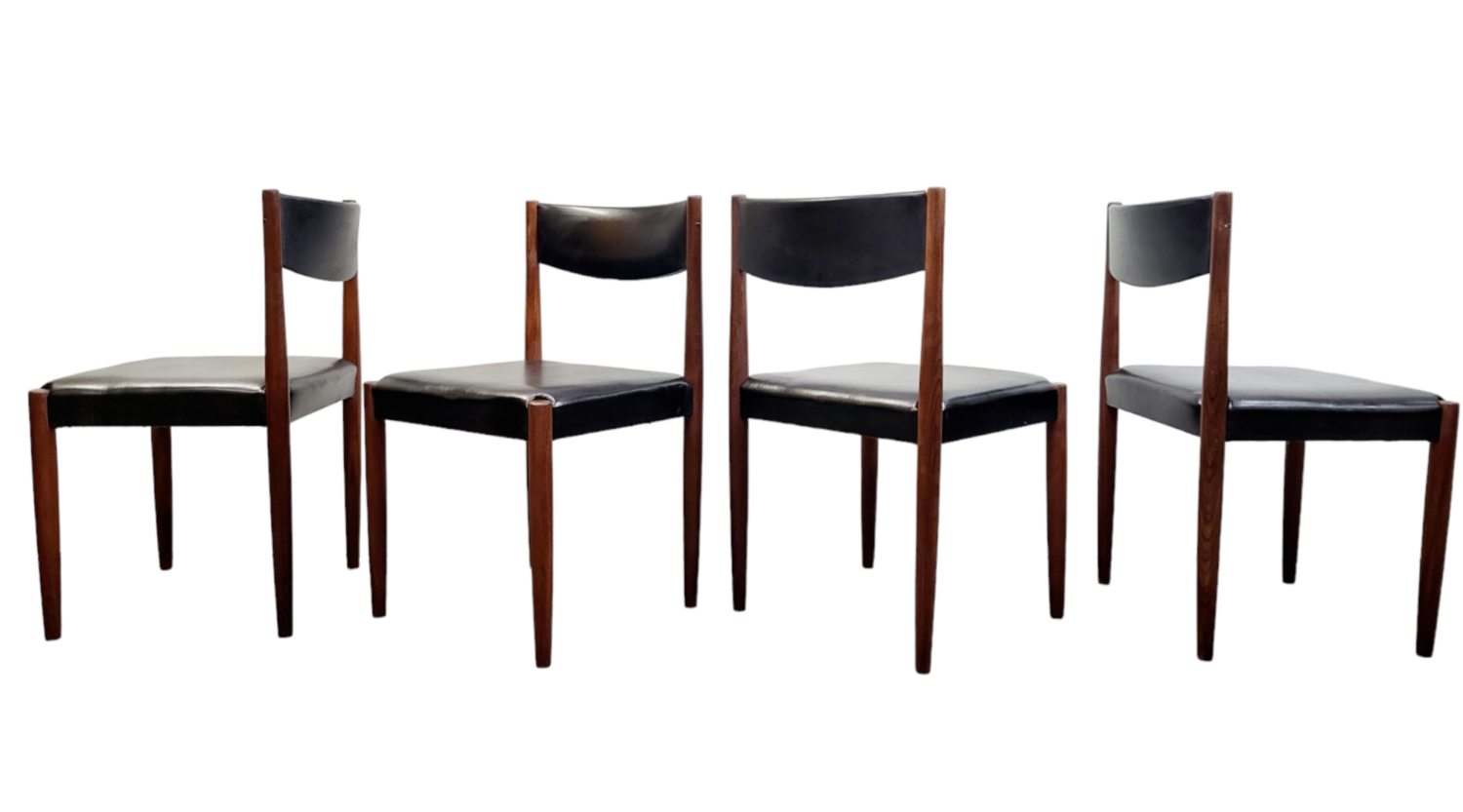 Set of 4 Afromosia Teak Dining Chairs