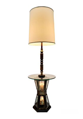 Vintage Brass Lamp in the Lamp Side Table
