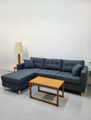 BISCUIT Reversible Sectional Couch - CHARCOAL