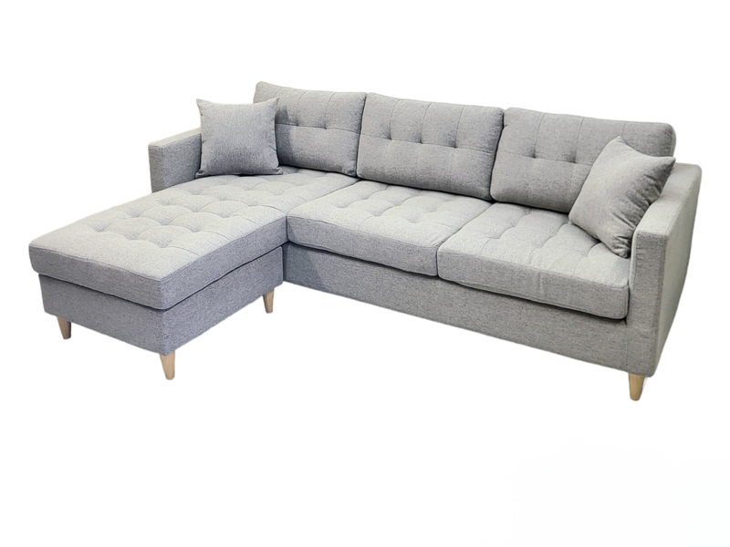 BISCUIT Reversible Sectional Couch - GREY