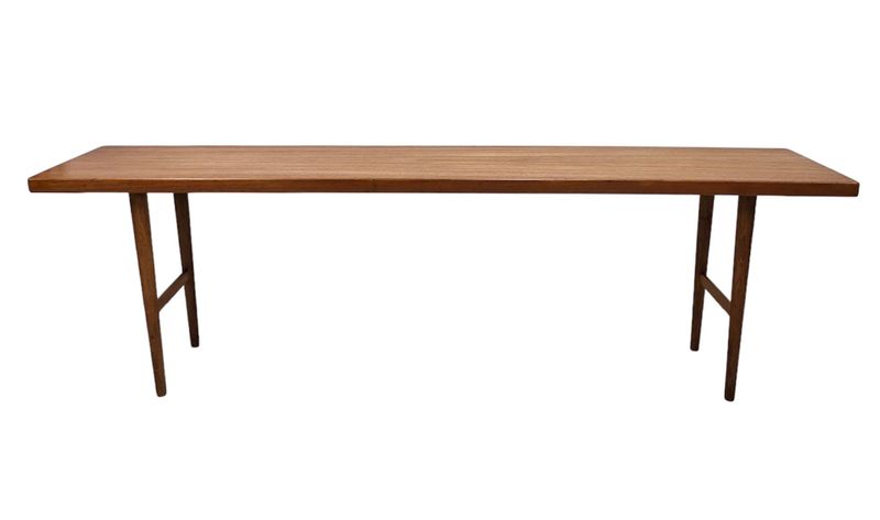 Mid Century Teak Slim Profile Coffee Table by Kurt Østervig for Jason Mobler