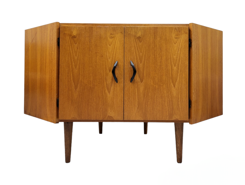 Mid Century Teak Corner Cabinet