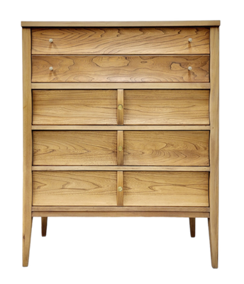 "Hanover" Elm Wood Tallboy Dresser by Peppler's