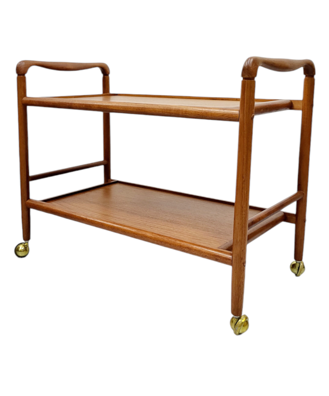 Mid Century Teak Bar Cart