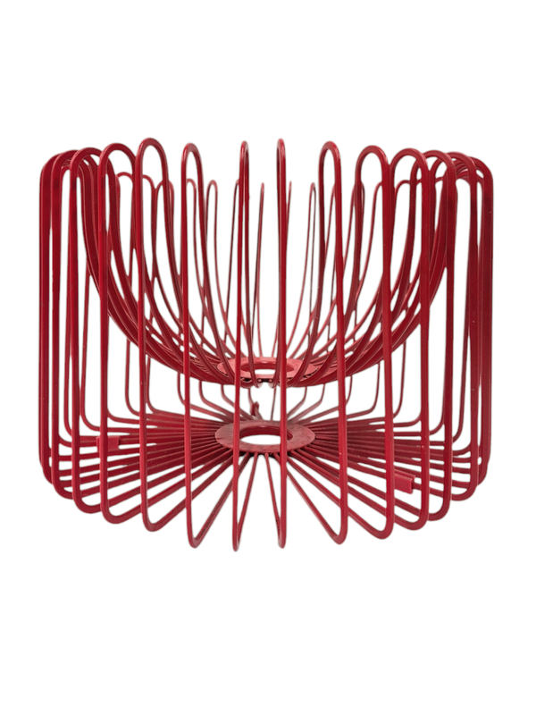 Vintage Red Wire Fruit Bowl  &quot;Trådig&quot; by Ehlén Johansson for Ikea 