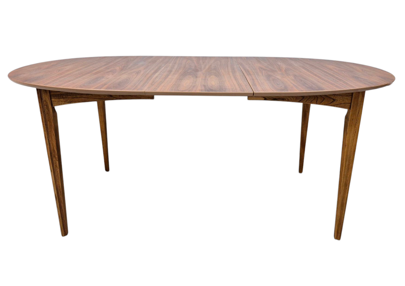 Mid Century Walnut and Elm Extendable Dining Table