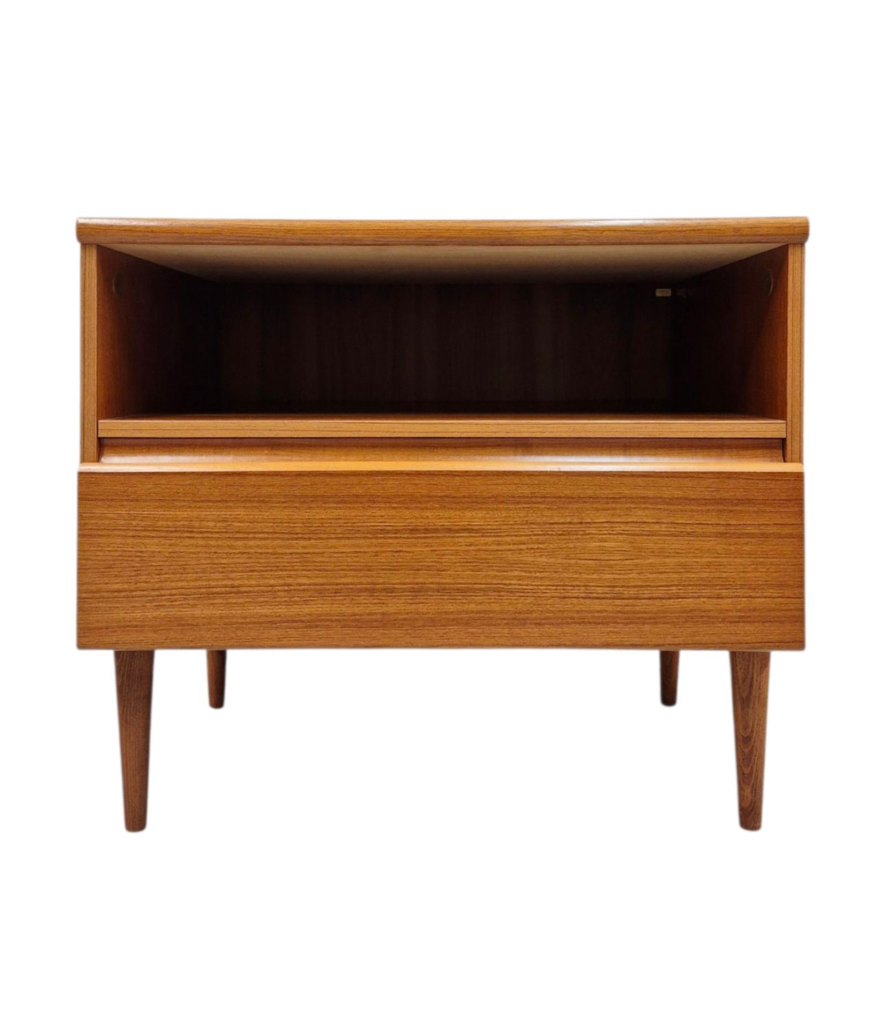 Danish Mid Century Teak Cabinet with Drawer or Nightstand