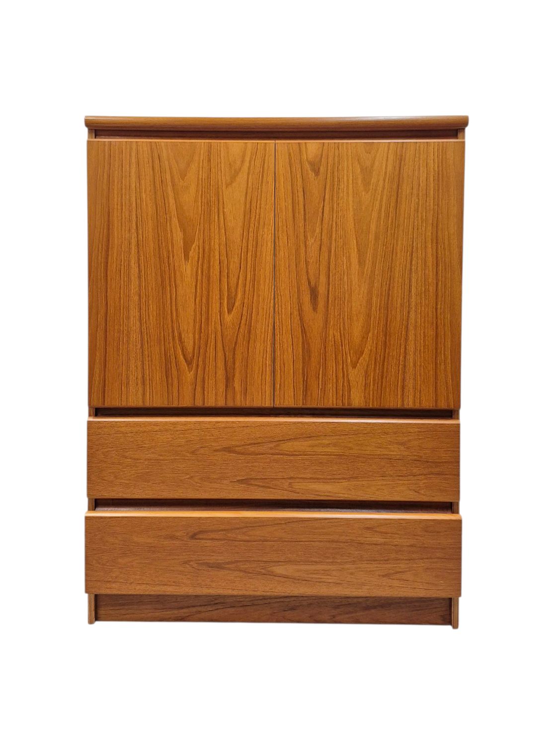 Danish Mid Century Teak Armoire Dresser