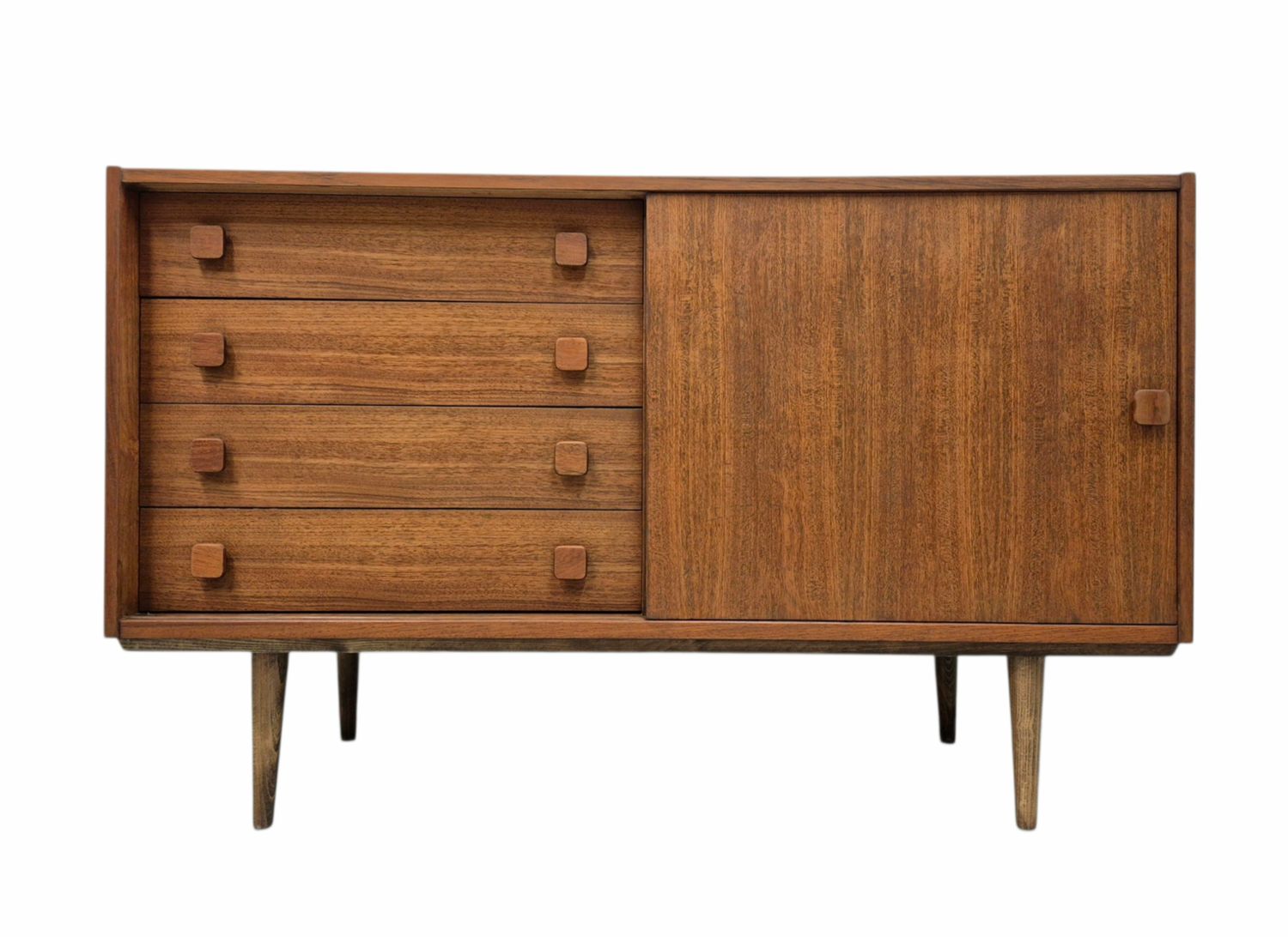 Danish Mid Century Teak Credenza by Domino