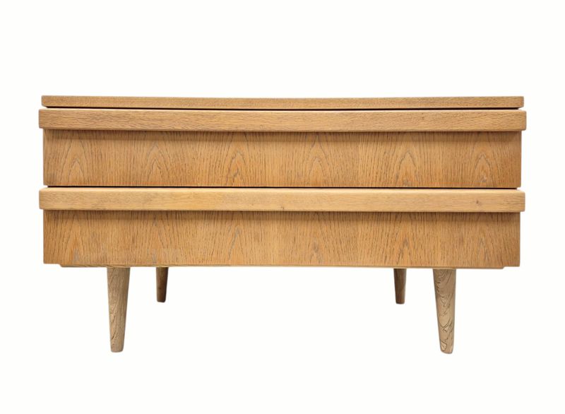 Swiss Made Mid Century Oak Cabinet with Drawers
