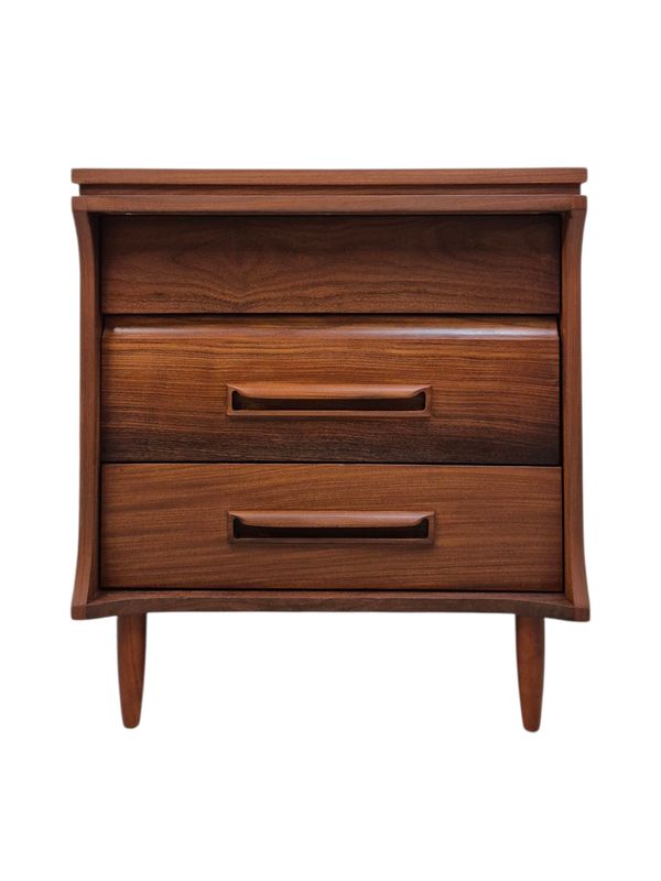 Mid Century Teak Chest of Drawers/ Dresser with Solid Teak Drawers