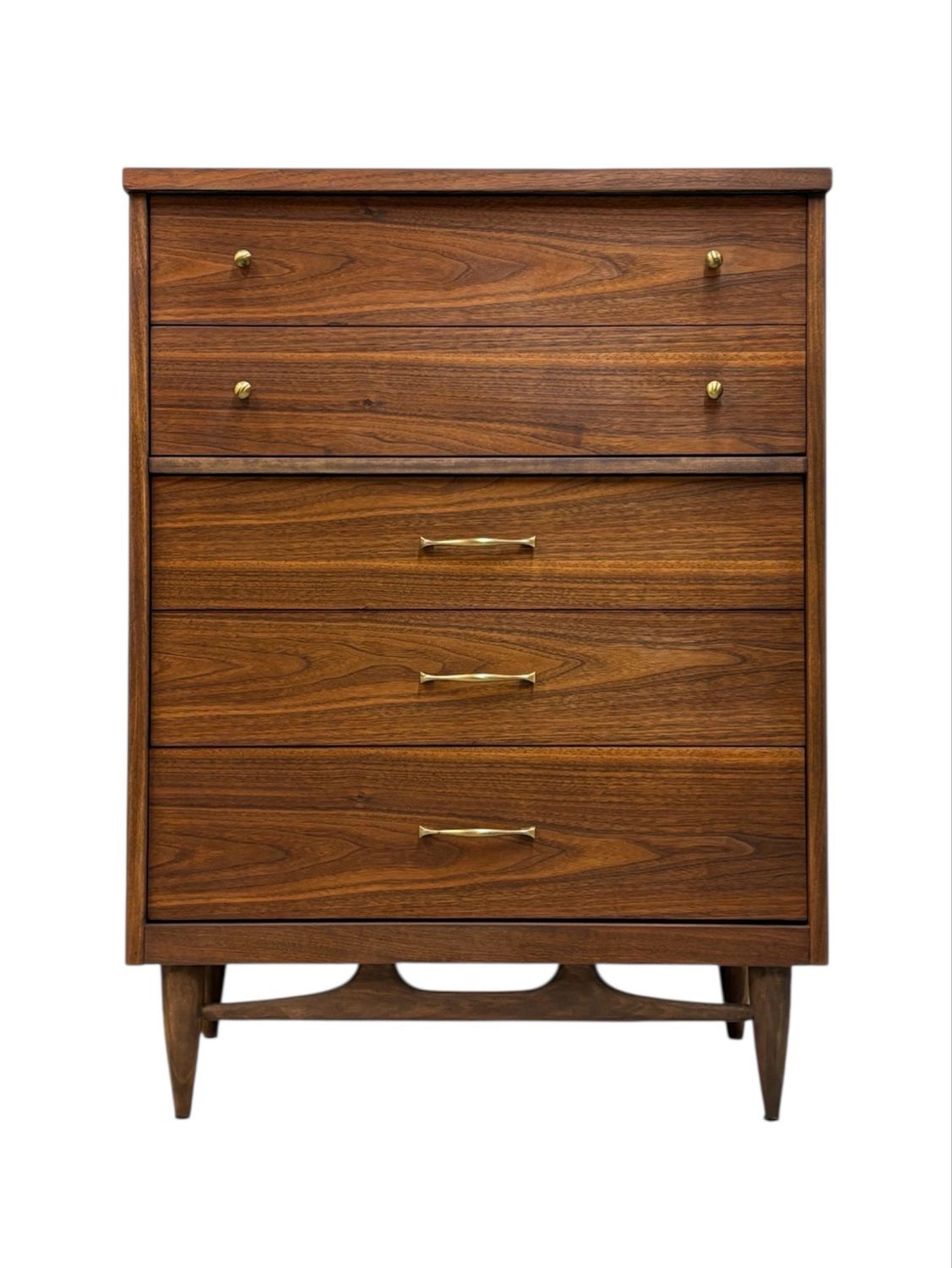 Mid Century Walnut Tallboy Dresser Mid Century Walnut Tallboy Dresser