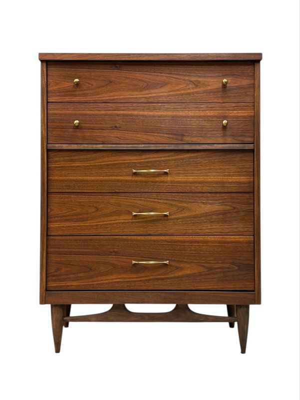 Mid Century Walnut Tallboy Dresser Mid Century Walnut Tallboy Dresser