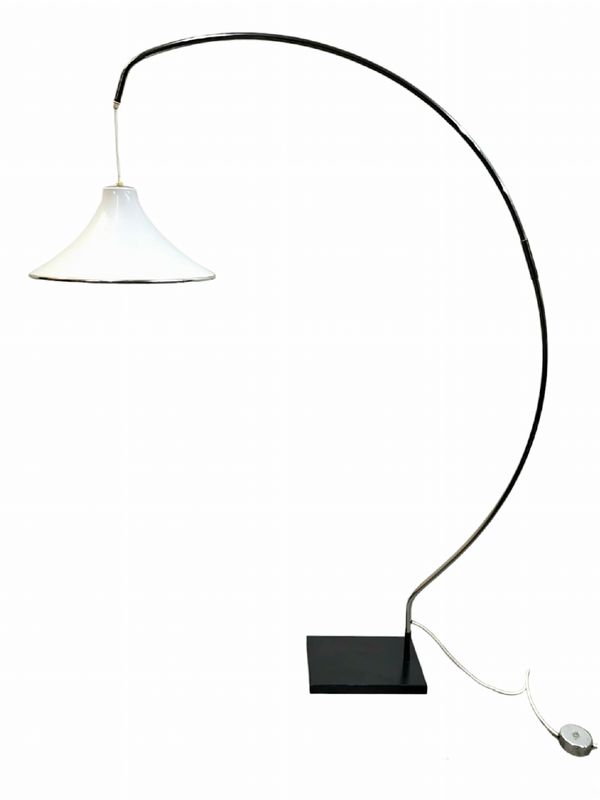 Mid Century Arc Swing Floor Lamp