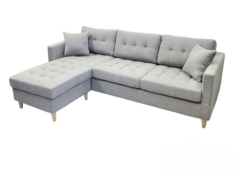 BISCUIT Reversible Sectional Couch - Grey