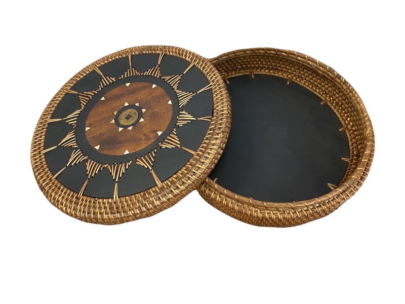 Handwoven Rattan Box