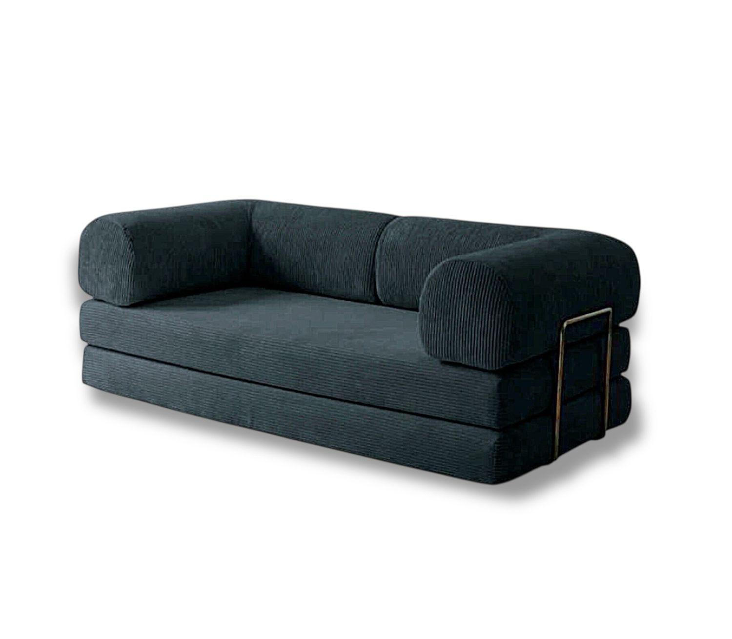PUFF Corduroy Sleeper Sofa - Charcoal Blue/Deep Blue PUFF Corduroy Sleeper Sofa - Charcoal Blue/Deep Blue