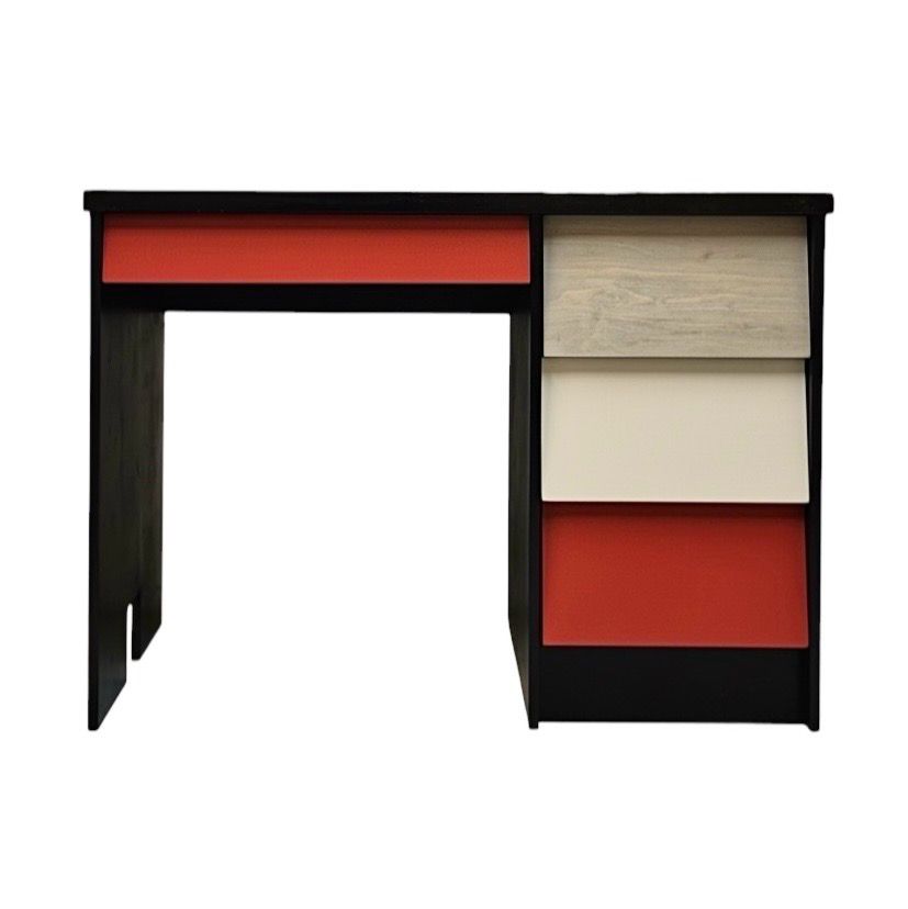 Fully Refinished Vintage Multi Colour Plywood Desk