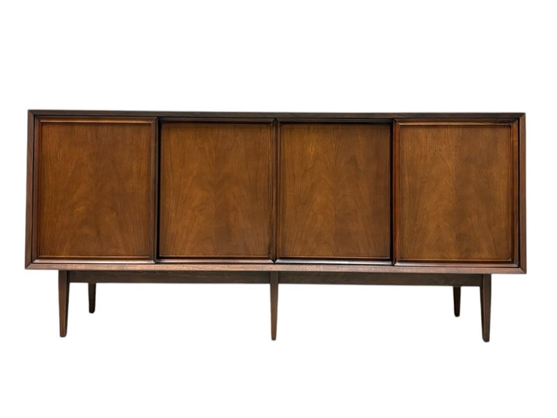 Mid Century Walnut Credenza by Honderich