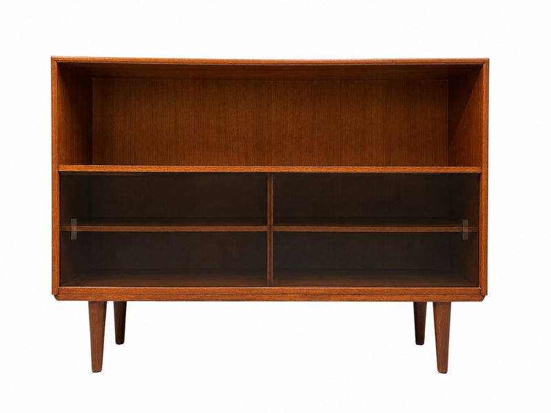 Danish Mid Century Teak Bookcase Cabinet Danish Mid Century Teak Bookcase Cabinet