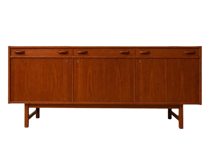 Swedish Mid Century Teak Credenza By Ulferts