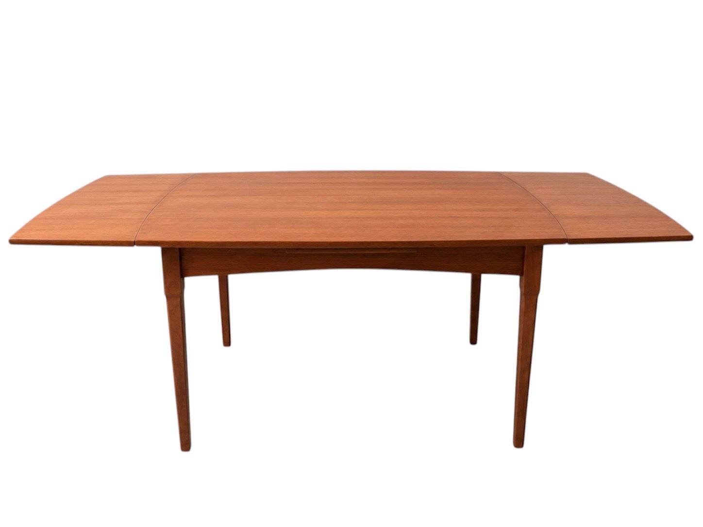 Early Mid Century Afromosia Teak Surfboard Dining Table
