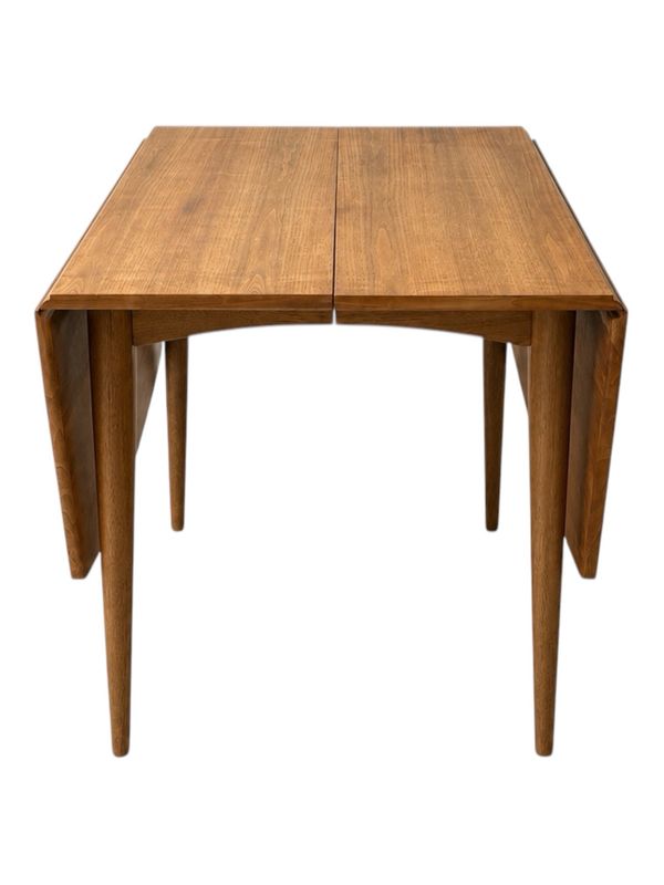 Mid Century Walnut "Emphasis" Drop Leaf Dining Table by Broyhill