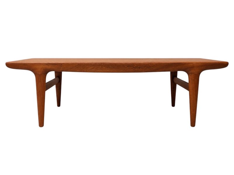 Mid Century Teak Surfboard Coffee Table