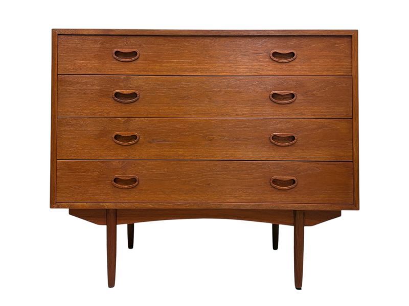 Mid Century Teak Tallboy Dresser