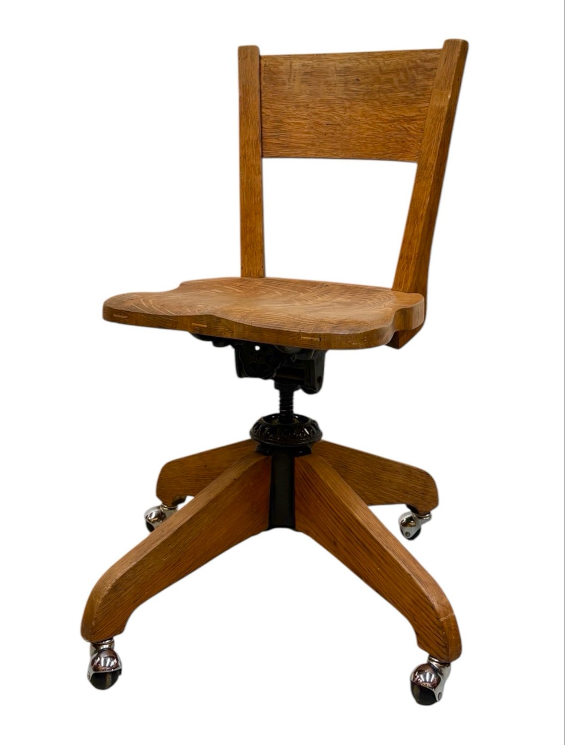 Antique Oak Desk Chair