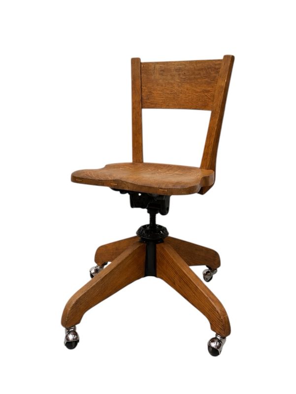 Antique Oak Desk Chair