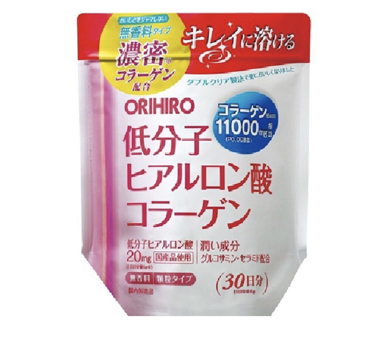 ORIHIRO Плотный коллаген + низкомолекулярная гиалуроновая кислота, 180гр на 30 дней