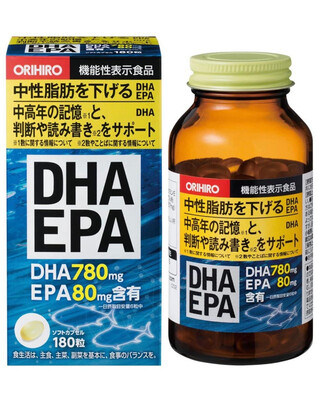 Омега 3 EPA и DHA ORIHIRO (EPA: 80 мг, DHA: 780 мг, DPA: 18 мг)