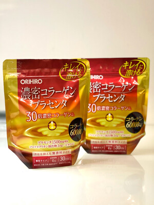 Плотный коллаген+плацента от Orihiro на 30 дней.