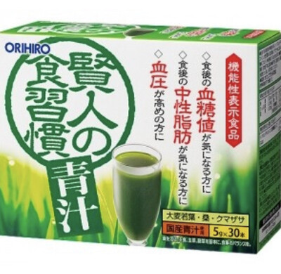 ORIHIRO Green Juice Аодзиру из листьев ячменя, шелковицы и бамбука с с изомальтодекстрином.