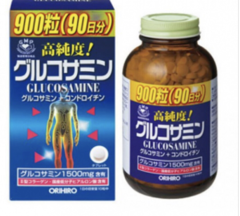 Комплекс для суставов Orihiro Глюкозамин +хондроитин +коллаген (900 таблеток на 90 дней)