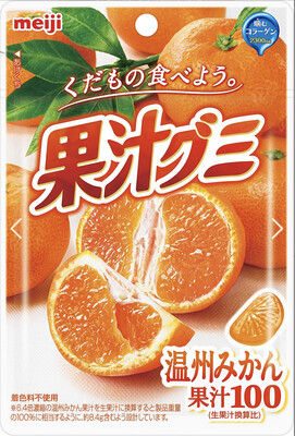 MEIJI Коллагеновые желе-конфеты со вкусом мандарина 51г