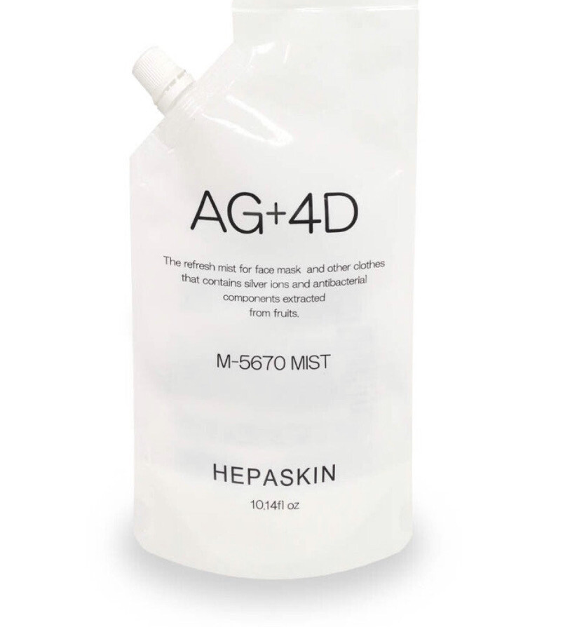 HEPASKIN AG＋4D M-5670 Mist — антисептическое средство с ионами серебра, 300 мл.