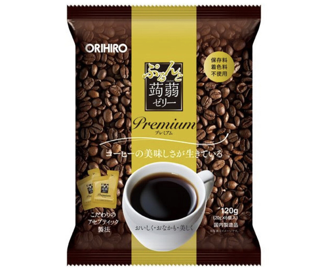 ORIHIRO Purunto Premium — желе из конняку с кофе.