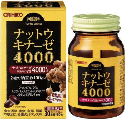 Наттокиназа для сердечно-сосудистой системы Nattokinase 4000, Orihiro