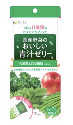 Изысканные домашние овощи, вкусный зеленый сок, желе со вкусом яблока (15 г x 7)