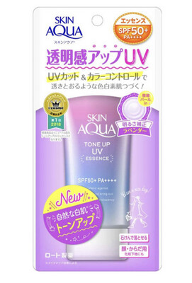 Солнцезащитный крем с тонирующим эффектом SPF50+ PA+++ ROHTO Skin Aqua, 80 гр  