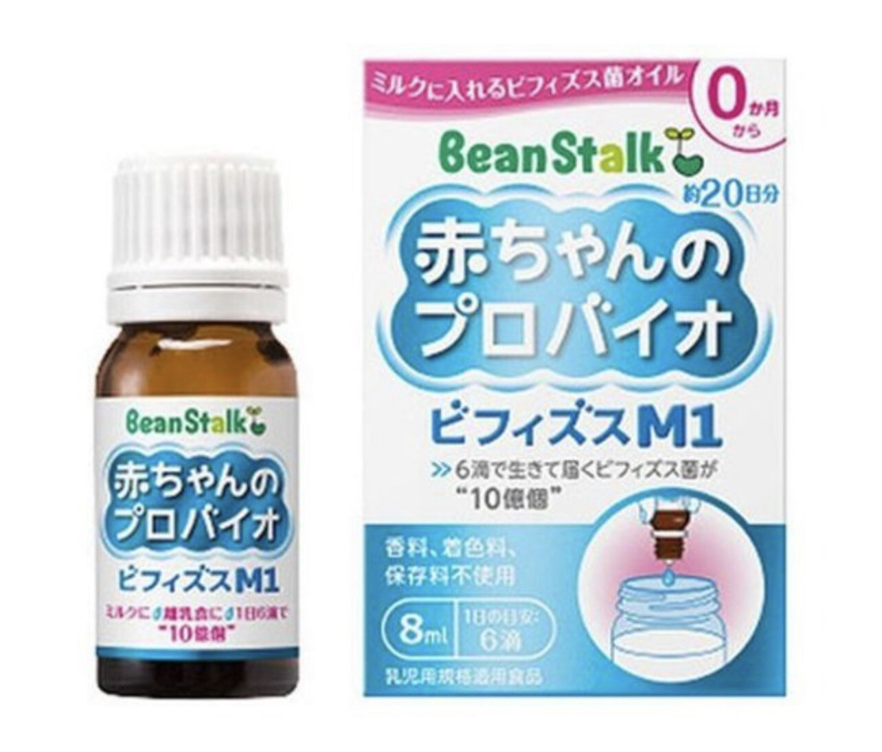 Mamecomy японский пробиотик ВВ 12 для младенцев от 0 до 12 месяцев, 8 мл на 20 дней
