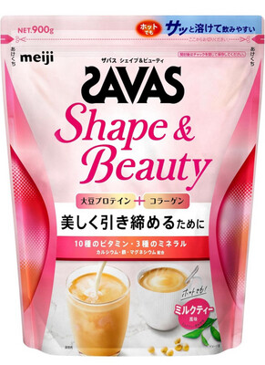 Meiji SAVAS Shape&Beauty Соевый протеин+коллаген для женщин