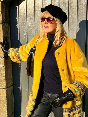 Manteau Cécile Jaune