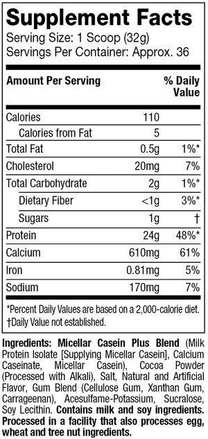 MuscleTech NitroTech Casein Gold 1.1kg